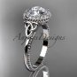 Platinum diamond celtic trinity knot wedding ring, engagement ring CT7157