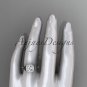 14kt white gold diamond celtic trinity knot wedding ring, engagement ring CT7179