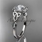 Platinum diamond celtic trinity knot wedding ring, engagement ring CT7179