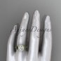 14kt yellow gold diamond celtic trinity knot engagement ring with a Moissanite center stone CT7179