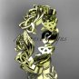 14kt yellow gold diamond celtic trinity knot wedding band, engagement ring CT7191B