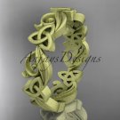 14kt yellow gold matte finish diamond celtic trinity knot wedding band, engagement ring CT7191B