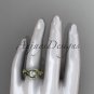 14kt yellow gold diamond celtic trinity knot wedding ring, engagement ring CT7211