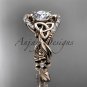 14kt rose gold diamond celtic trinity knot wedding ring, engagement ring CT7211