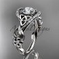 Platinum diamond celtic trinity knot wedding ring, engagement ring CT7211