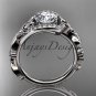 Platinum diamond celtic trinity knot wedding ring, engagement ring CT7211