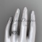 14kt white gold diamond celtic trinity knot wedding ring, engagement ring CT7214