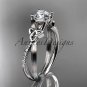 Platinum diamond celtic trinity knot wedding ring, engagement ring CT7214