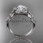 Platinum diamond celtic trinity knot wedding ring, engagement ring CT7219