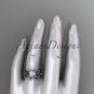 Platinum celtic trinity knot wedding ring, engagement set CT7238S