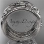 Platinum celtic trinity knot wedding band, engagement ring CT7242B