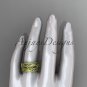 14kt yellow gold celtic trinity knot matte finish wedding band, engagement ring CT7242B
