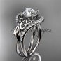Platinum diamond celtic trinity knot wedding ring, engagement ring CT7244