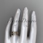 14kt rose gold celtic trinity knot wedding band, engagement ring CT7259B