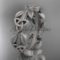 Platinum celtic trinity knot matte finish wedding band, engagement ring CT7316B