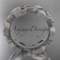 Platinum celtic trinity knot matte finish wedding band, engagement ring CT7316B