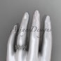 Platinum celtic trinity knot matte finish wedding band, engagement ring CT7316B
