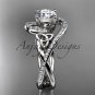 Platinum diamond celtic trinity knot wedding ring, engagement ring CT7320
