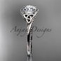 14kt white gold celtic trinity knot wedding ring, engagement ring CT7322