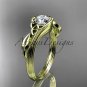 14kt yellow gold celtic trinity knot wedding ring, engagement ring CT7324