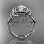 Platinum diamond celtic trinity knot wedding ring, engagement ring CT7330
