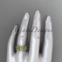 14kt yellow gold diamond celtic trinity knot matte finish wedding band, engagement ring CT7347G