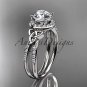 Platinum diamond celtic trinity knot wedding ring, engagement ring CT7373