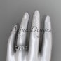 Platinum diamond celtic trinity knot engagement set with a Moissanite center stone CT7155S