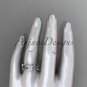 Platinum diamond leaf and vine wedding ring, engagement ring, wedding band ADLR3A