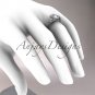 Platinum diamond unique engagement ring with a "Forever Brilliant" Moissanite center stone ADLR166