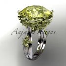 14kt 2 - tone gold floral, leaf and vine \"Basket of Love\" ring ADLR176 nature inspired jewelry