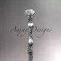 Platinum diamond with a Forever One Moissanite center stone ADLR178