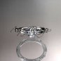 14k white gold diamond with a Forever One Moissanite center stone ADLR178