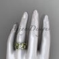 14kt yellow gold diamond leaf and vine wedding ring, engagement ring ADLR188