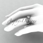 14kt white gold diamond leaf and vine wedding ring, engagement ring ADLR188