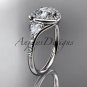 Platinum diamond unique engagement ring,wedding ring ADLR201