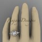 14kt rose gold diamond unique engagement ring,wedding ring ADLR201