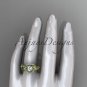 14k yellow gold engagement ring with a Forever One Moissanite center stone ADLR211