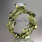 14k yellow gold diamond engagement set with a Forever One Moissanite center stone ADLR213