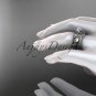 Platinum diamond  engagement set with a Forever One Moissanite center stone ADLR253S