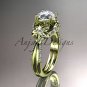 14kt yellow gold diamond engagement ring with a "Forever Brilliant" Moissanite center stone ADLR221