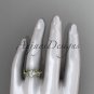 14k rose gold diamond engagement ring with a Forever One Moissanite center stone ADLR231