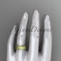 14kt yelow gold matte finish classic wedding band, engagement ring ADLR380G