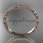 14kt rose gold classic wedding band, engagement ring ADLR384G
