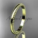 14kt yellow gold classic wedding band, engagement ring ADLR384G