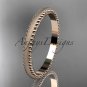 14kt rose gold matte finish classic wedding band, engagement ring ADLR384G