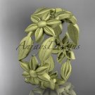 14kt yellow gold leaf and vine, flower wedding ring, engagement ring, wedding band ADLR344G