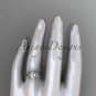 Platinum leaf and flower diamond unique engagement ring ADLR375