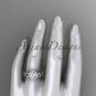 Platinum  leaf and flower diamond unique engagement ring, wedding ring ADLR374