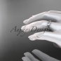 Platinum  diamond leaf and vine wedding band,engagement ring ADLR353B